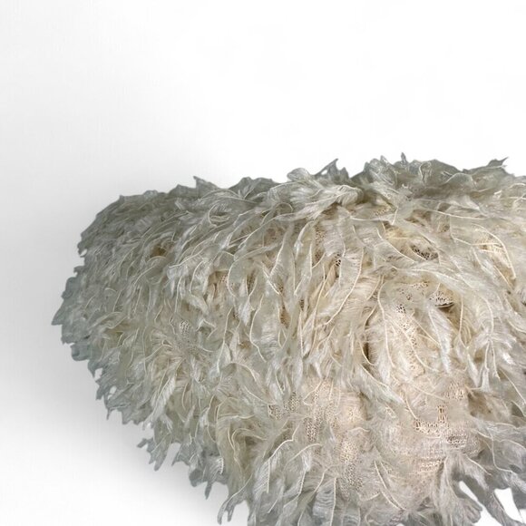 Maeve - The Frankie Clutch: Feather Confetti Edition - Beige NWOT
